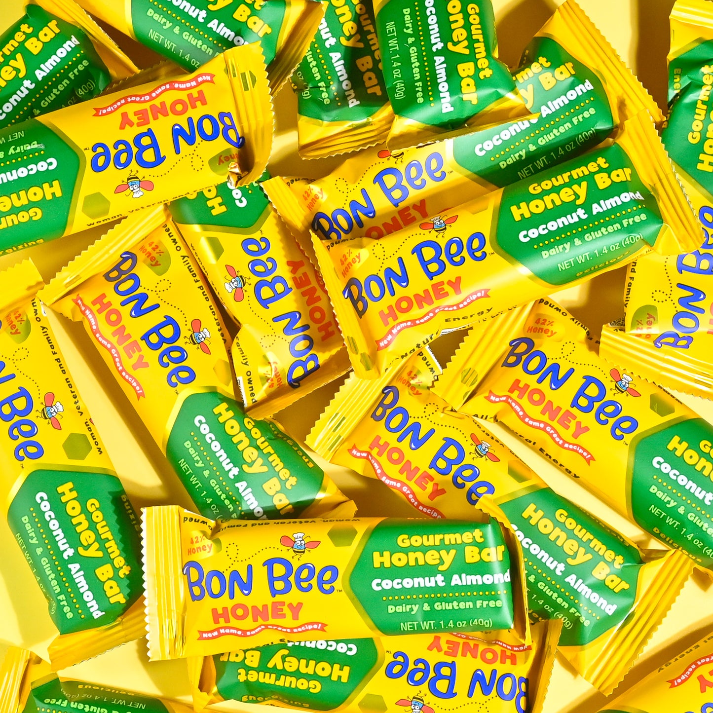 12 pack - Coconut Almond - Bon Bee Gourmet Honey Bars