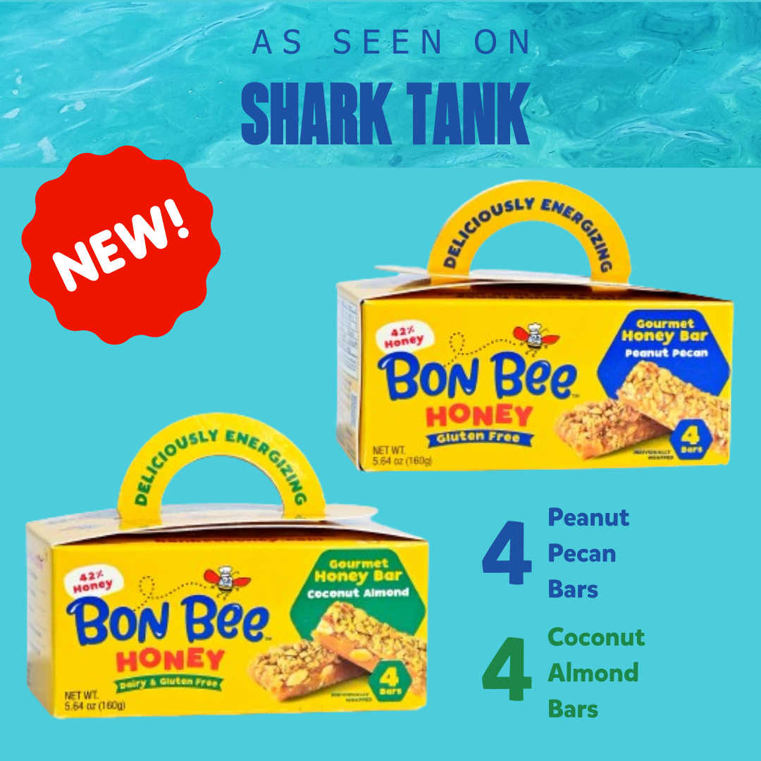 NEW 4-PACKS! Bon Bee Gourmet Honey Bars - Variety Pack