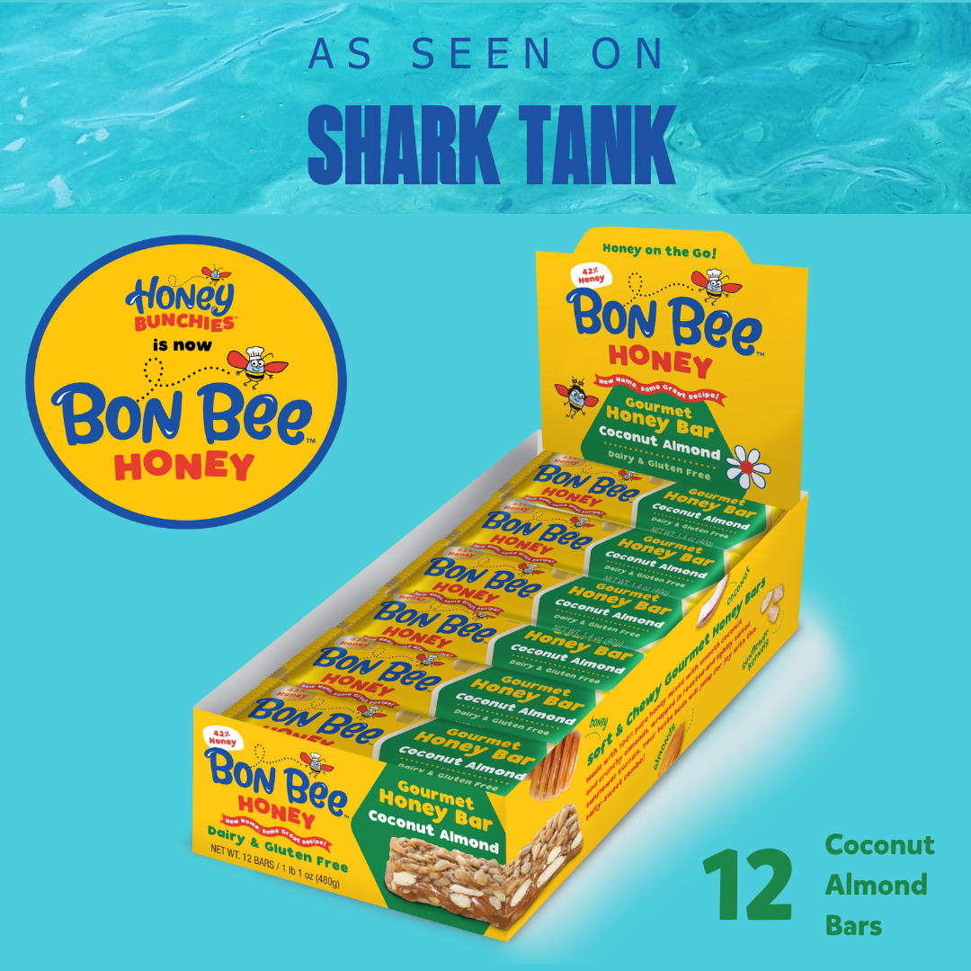 12 pack - Coconut Almond - Bon Bee Gourmet Honey Bars