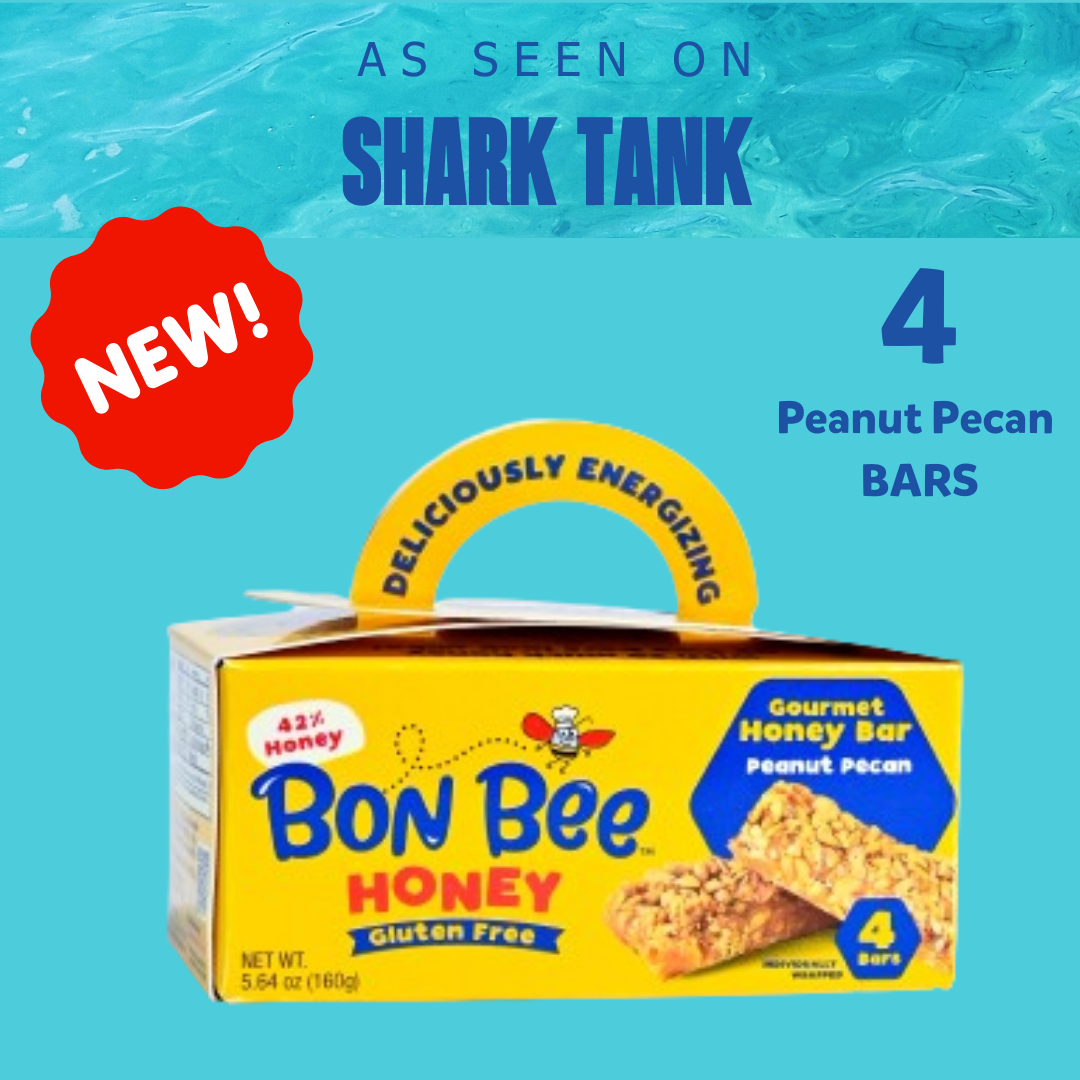 🎁 NEW 4-PACK! Bon Bee Gourmet Honey Bars - Peanut Pecan (100% off)