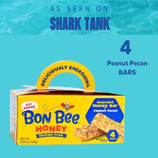 4 Pack - Peanut Pecan - Bon Bee Gourmet Honey Bars
